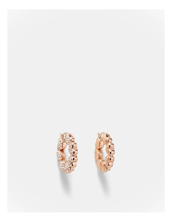 Hearted Hoops in Rose Gold image 1