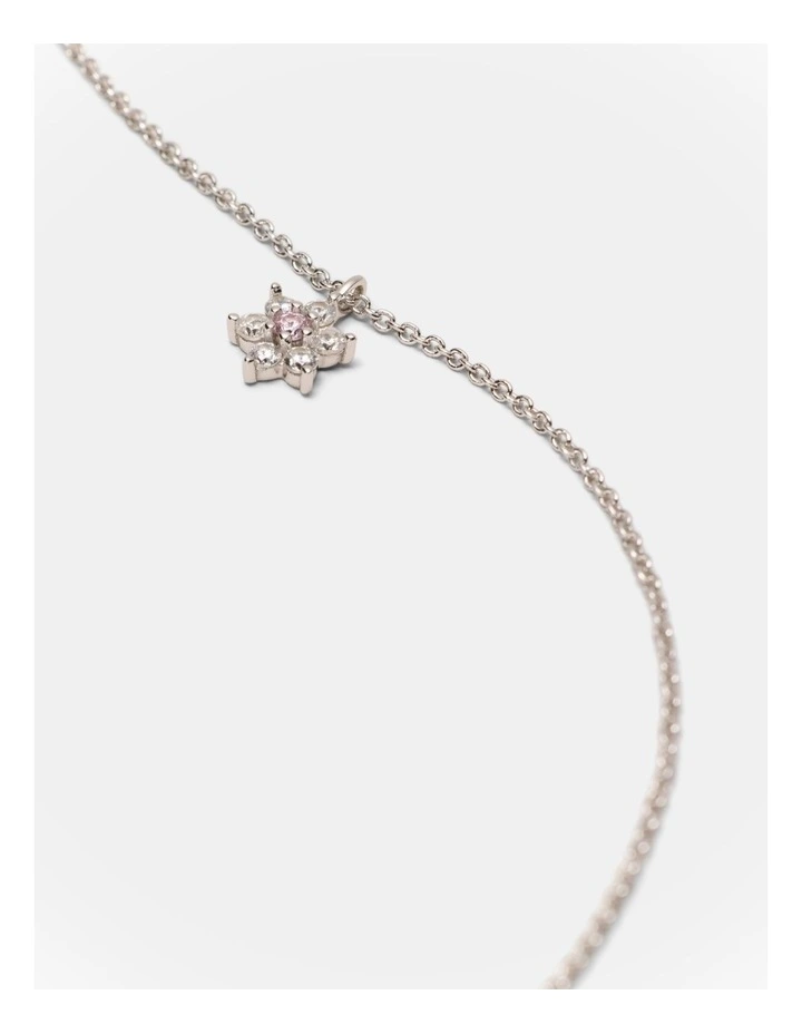 Flora Necklace in Silver image 3