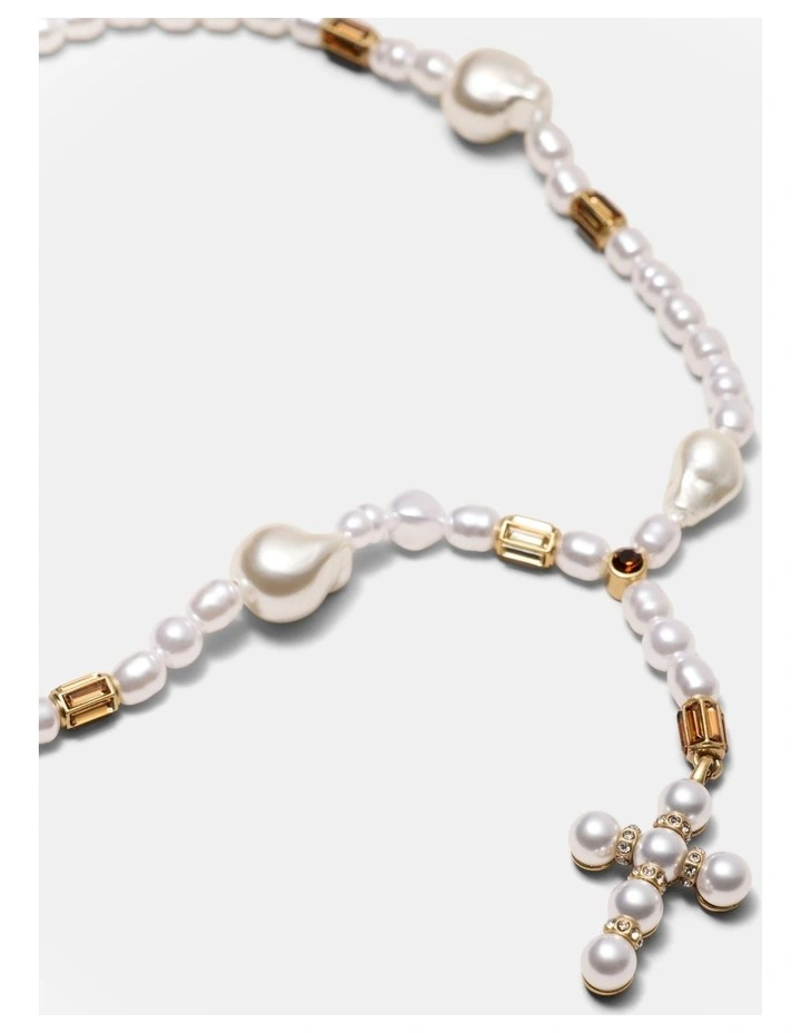 Poetic Necklace in Pearl image 3