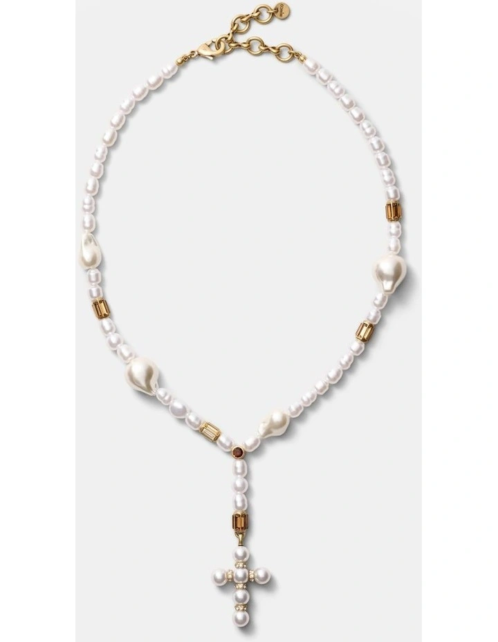 Poetic Necklace in Pearl image 5