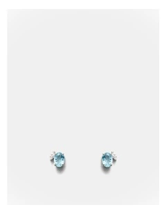 Sky Stud Earrings in Sky Blue