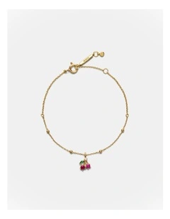 Petite Cherry Bracelet in Gold