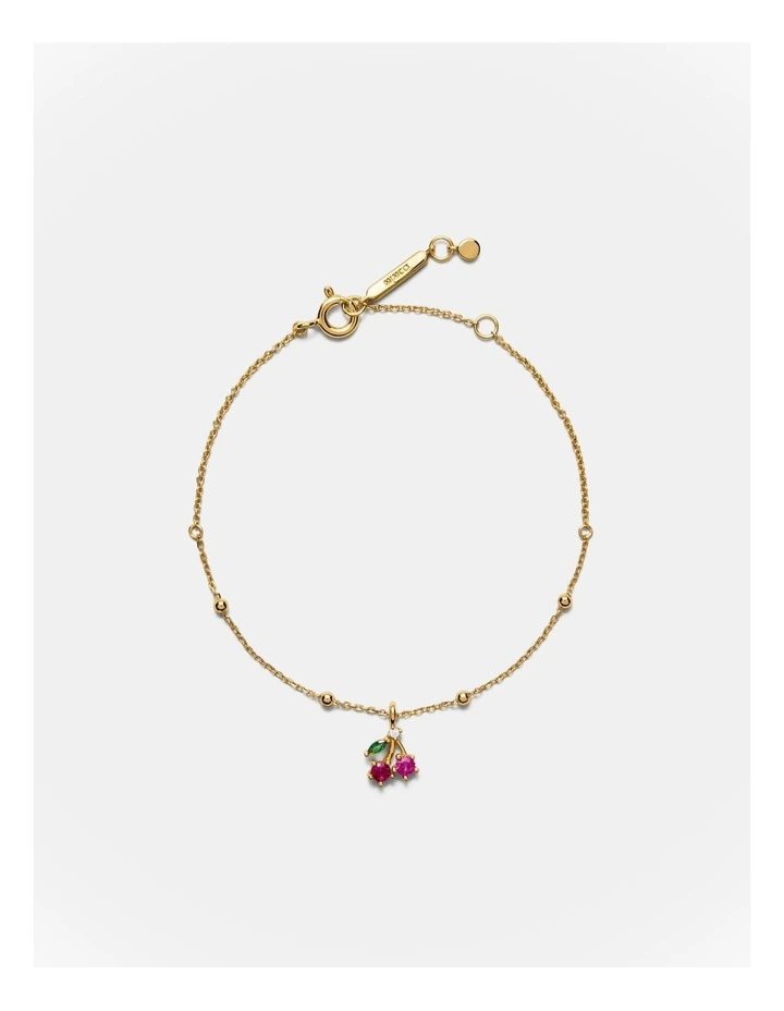 Petite Cherry Bracelet in Gold image 1