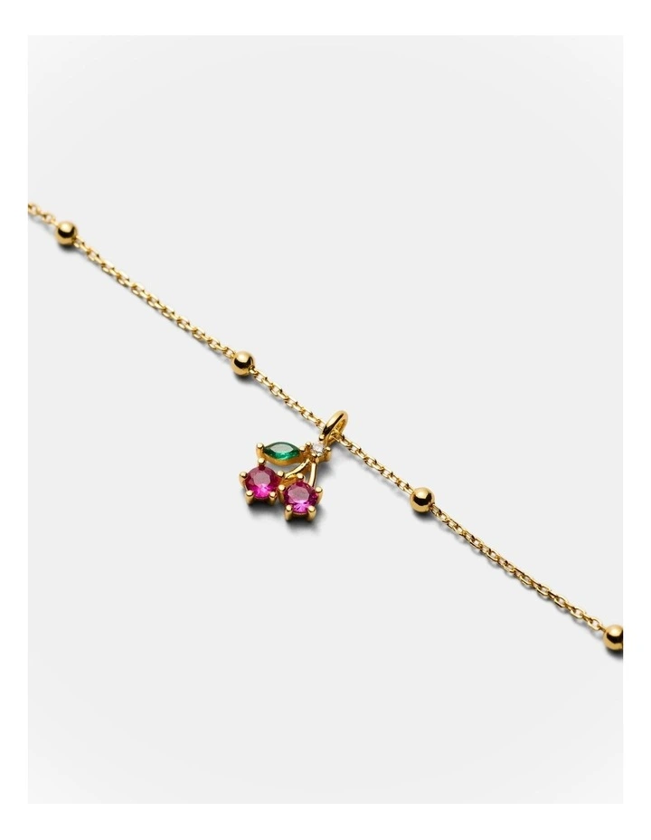Petite Cherry Bracelet in Gold image 3