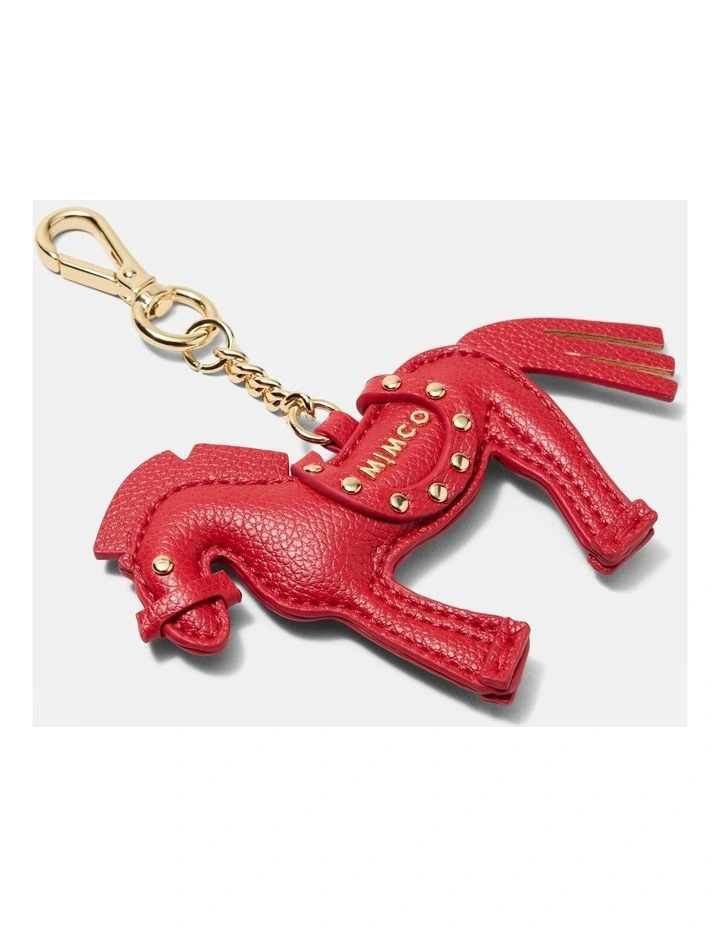 Horse Bag Charm in Lipstick Red image 3
