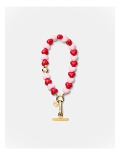 Lover Phone Wrist Strap in Lipstick Red