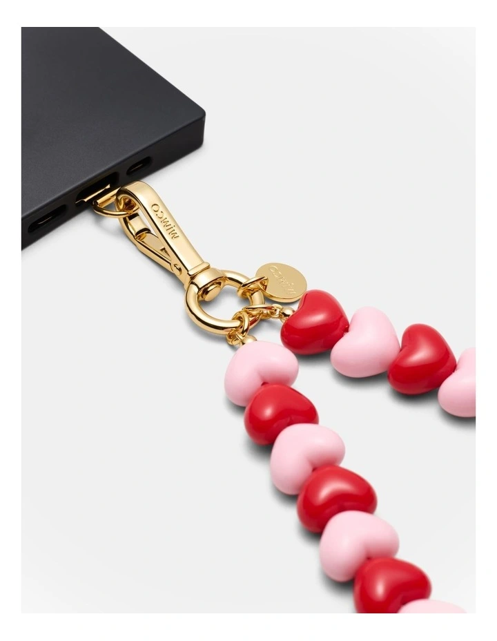 Lover Phone Wrist Strap in Lipstick Red image 3