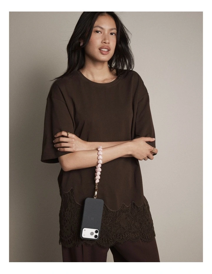 Heart Phone Wrist Strap in Petal image 2