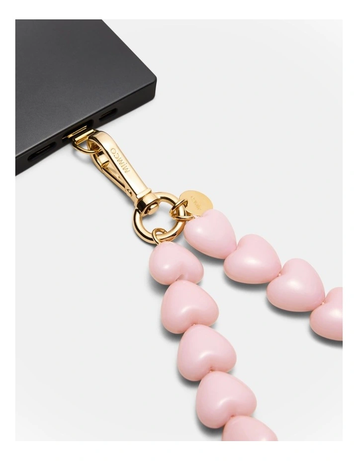 Heart Phone Wrist Strap in Petal image 3