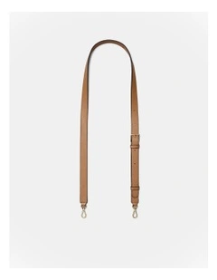 Leather Crossbody Bag Strap in Caramel