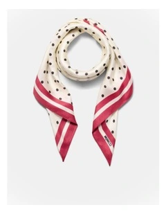 Large Polka Scarf in Multicolour