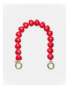 Lover Bag Necklace in Lipstick Red