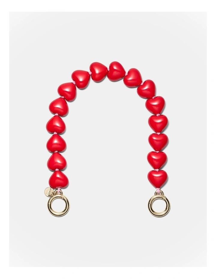 Lover Bag Necklace in Lipstick Red image 1