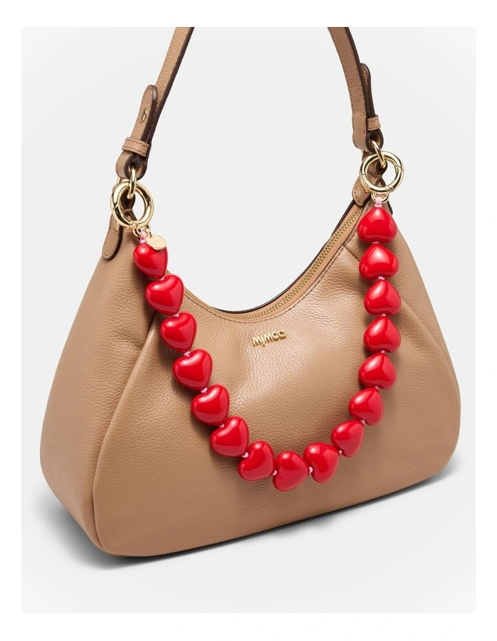 Lover Bag Necklace in Lipstick Red image 3