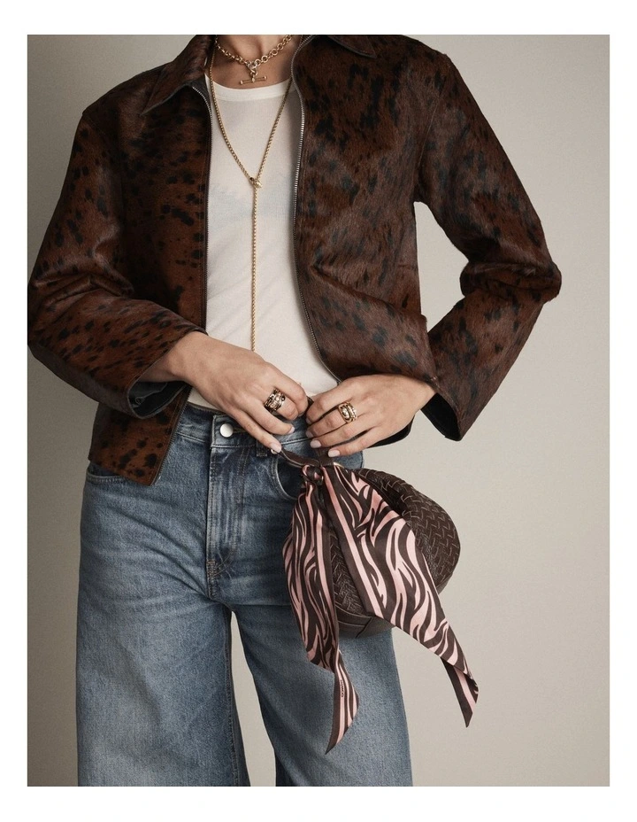 Zeleie Thin Scarf in Multicolour image 4