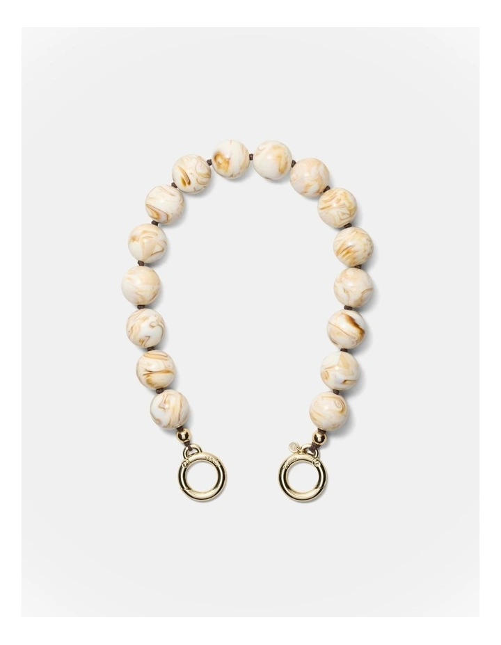 Lady M Bag Necklace in Cream image 1