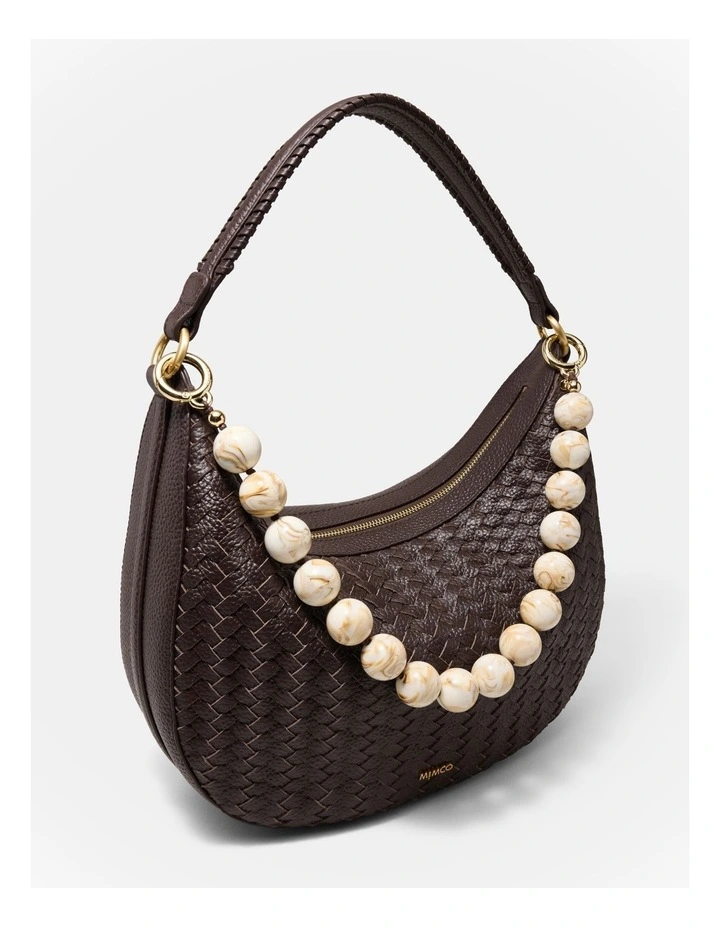 Lady M Bag Necklace in Cream image 3
