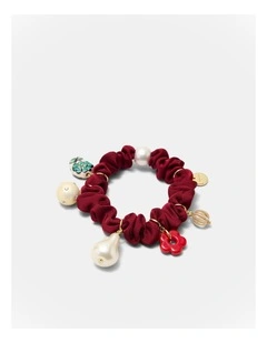 Charm Scrunchie in Bordeaux
