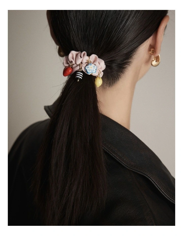 Charm Scrunchie in Petal image 2