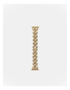 Bubble Link Watch Band in Gold