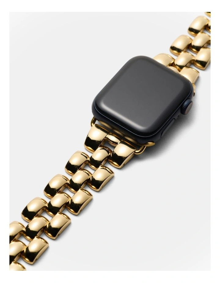 Bubble Link Watch Band in Gold image 3