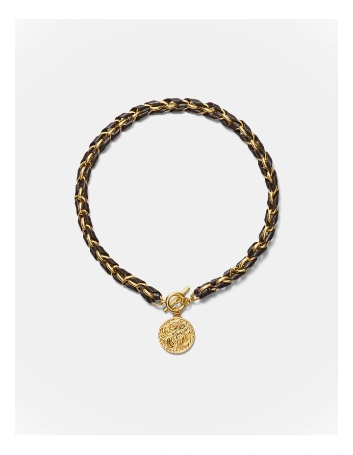 Florin Coin Necklace in Chocolate image 1