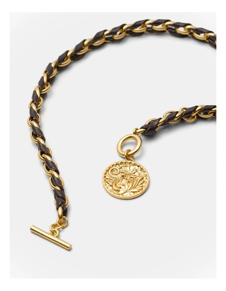 Florin Coin Necklace in Chocolate image 3