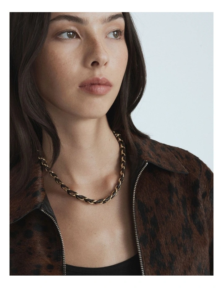 Florin Coin Necklace in Chocolate image 4