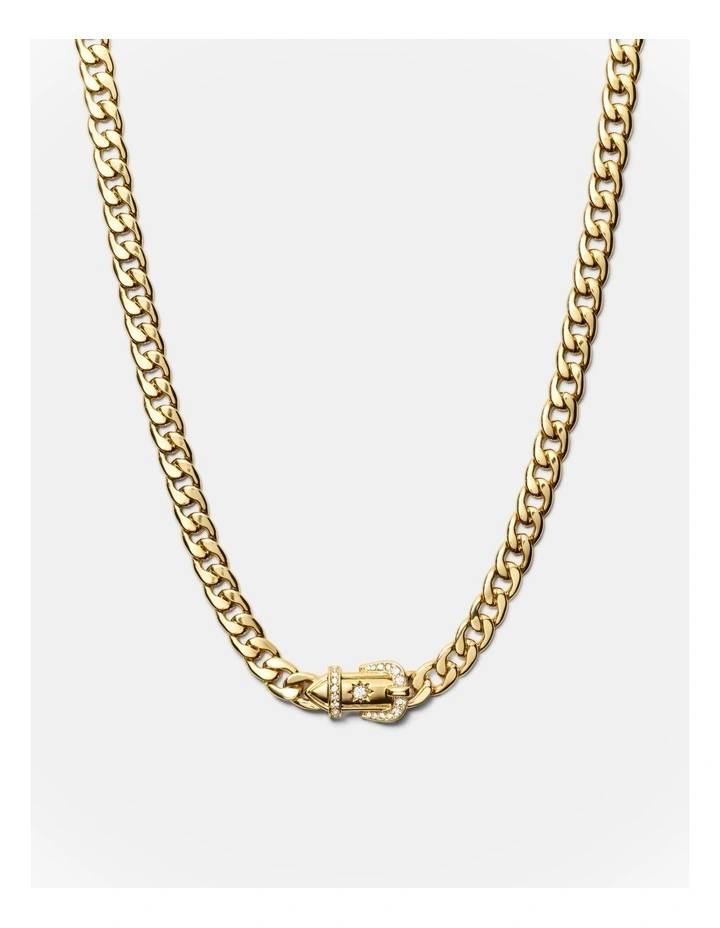 Buckle Up Necklace in Gold image 1
