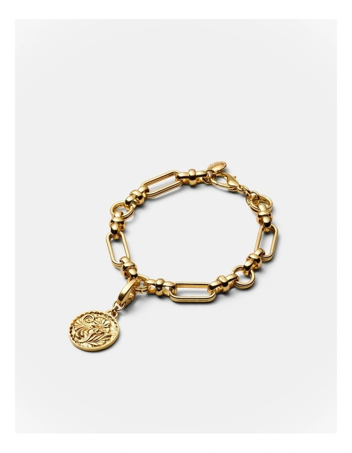 Florin Coin Charm in Gold image 3