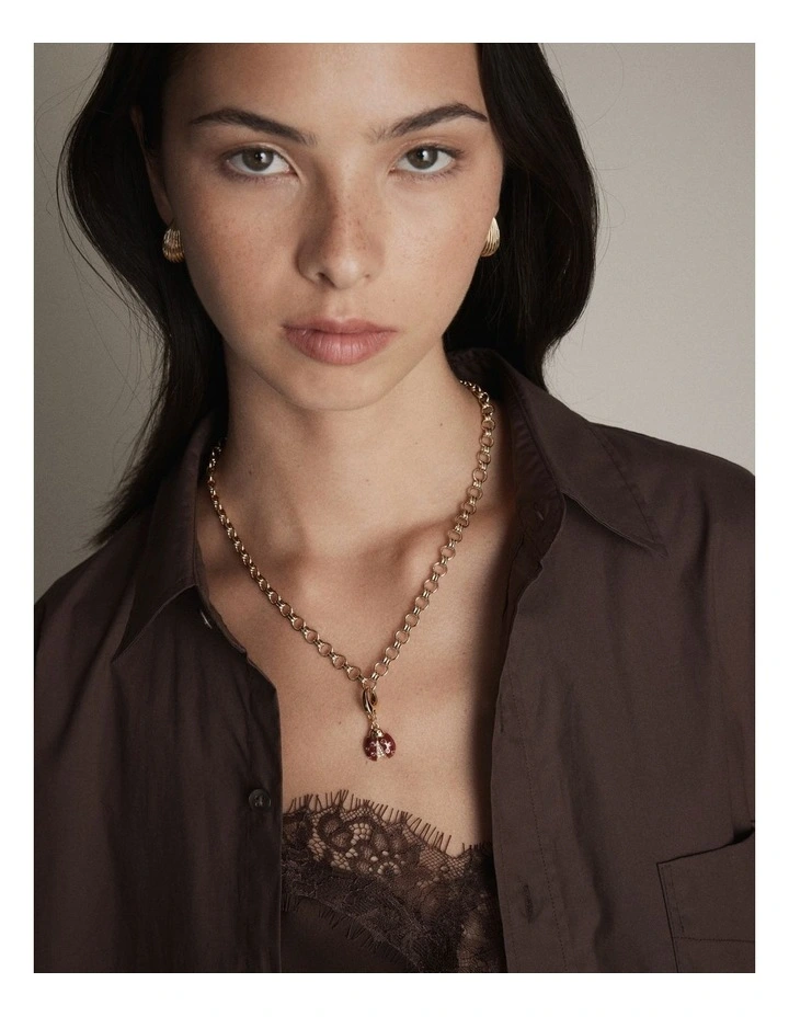 Lady Love Bug Charm in Bordeaux image 4