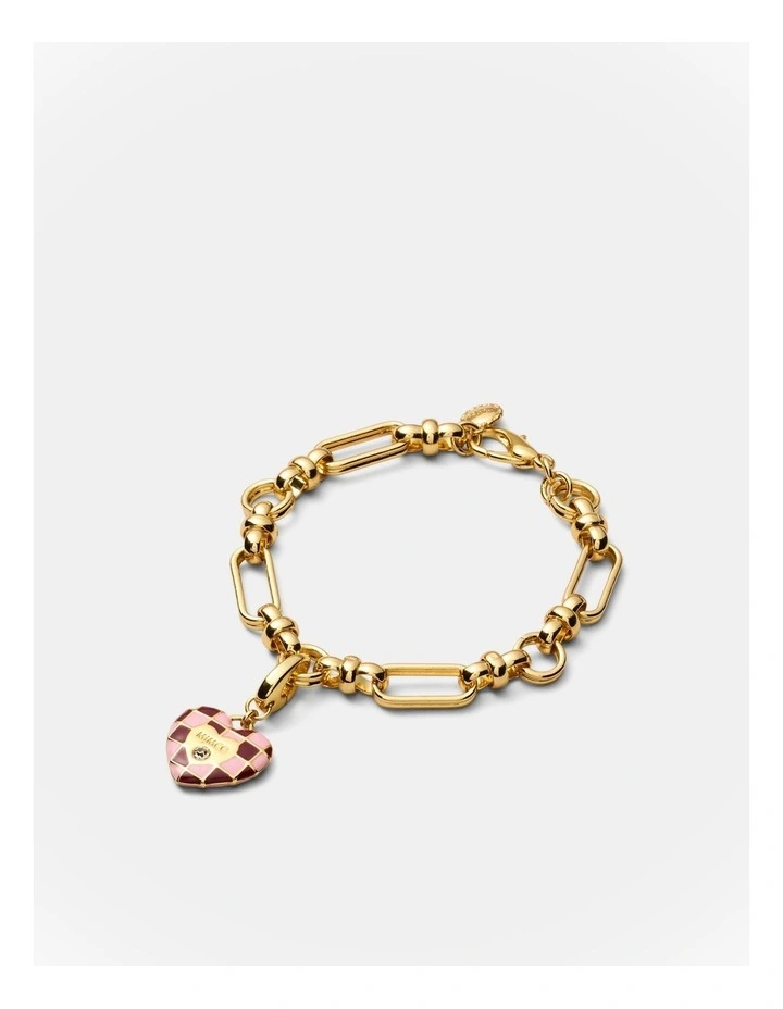 Dylan Heart Charm in Rose image 3