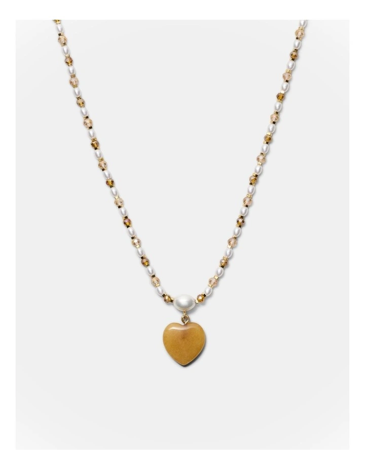 Heart And Seek Necklace in Rust image 1