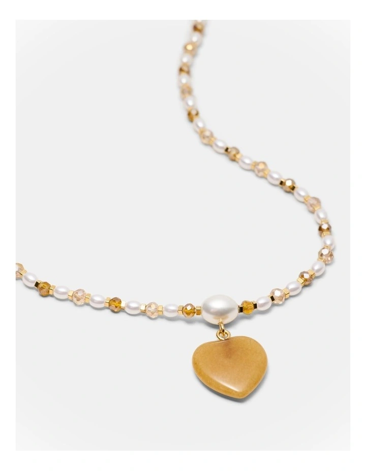 Heart And Seek Necklace in Rust image 3