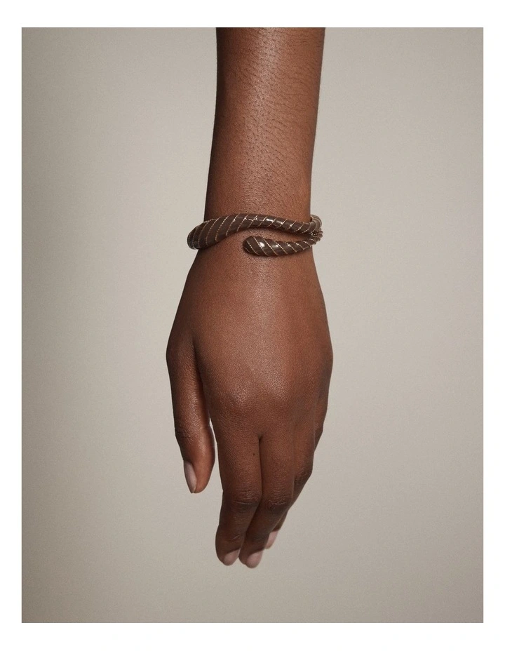 Calie Bangle in Chocolate image 2