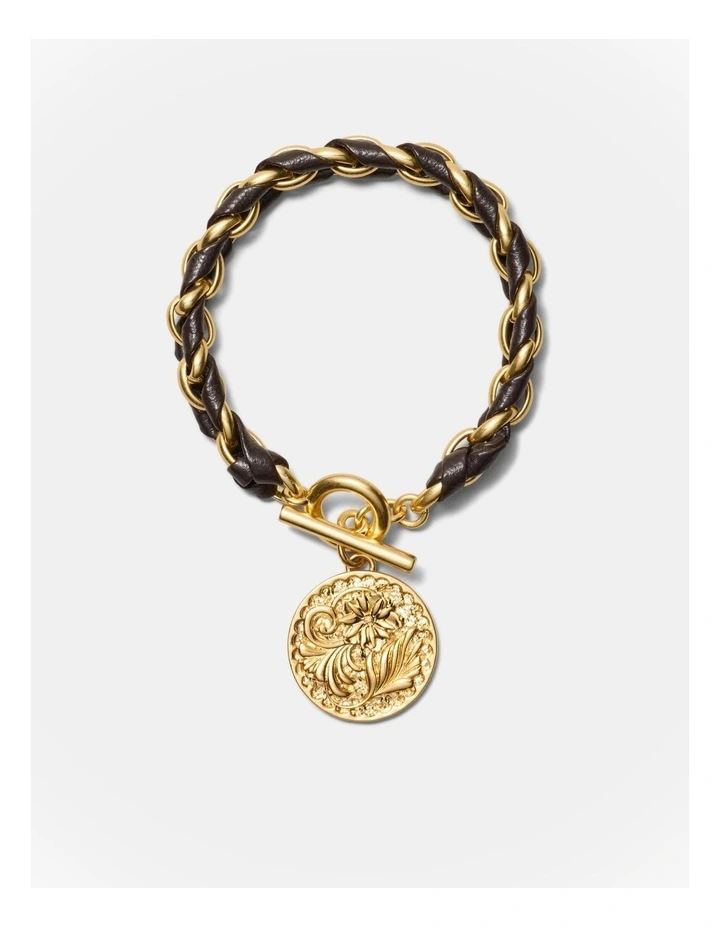 Florin Coin Bracelet in Chocolate image 1