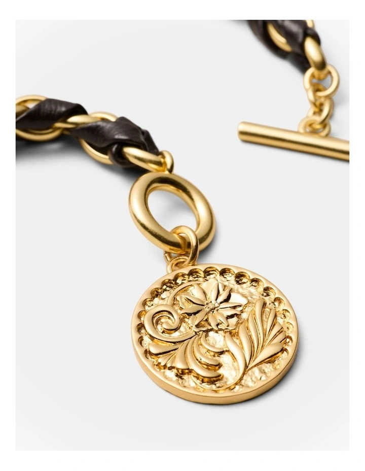 Florin Coin Bracelet in Chocolate image 3