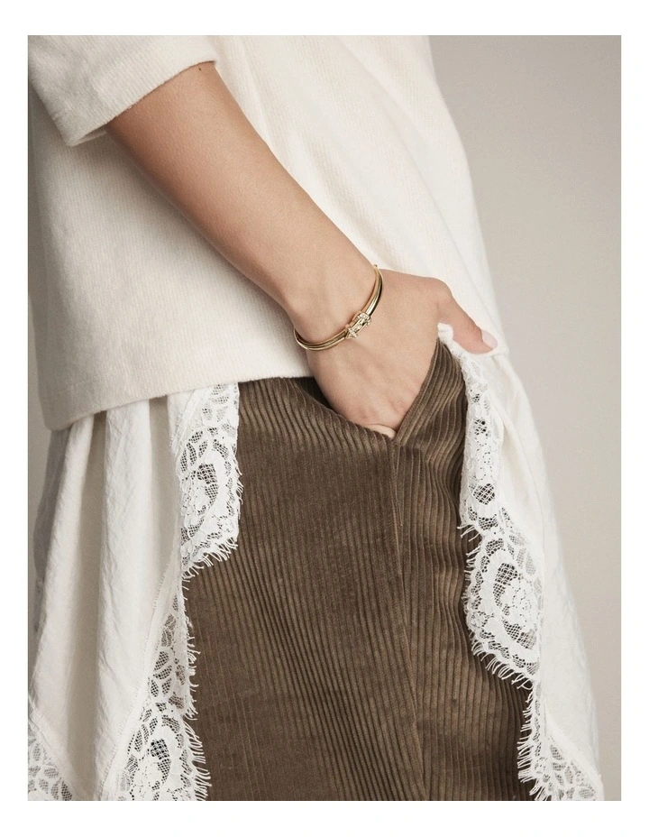 Buckle Up Bangle in Gold image 2