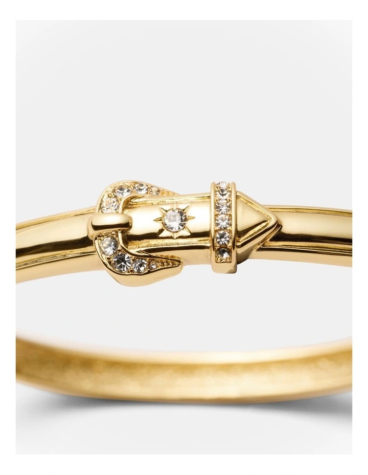 Buckle Up Bangle in Gold image 3