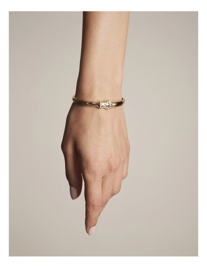 Buckle Up Bangle in Gold image 4