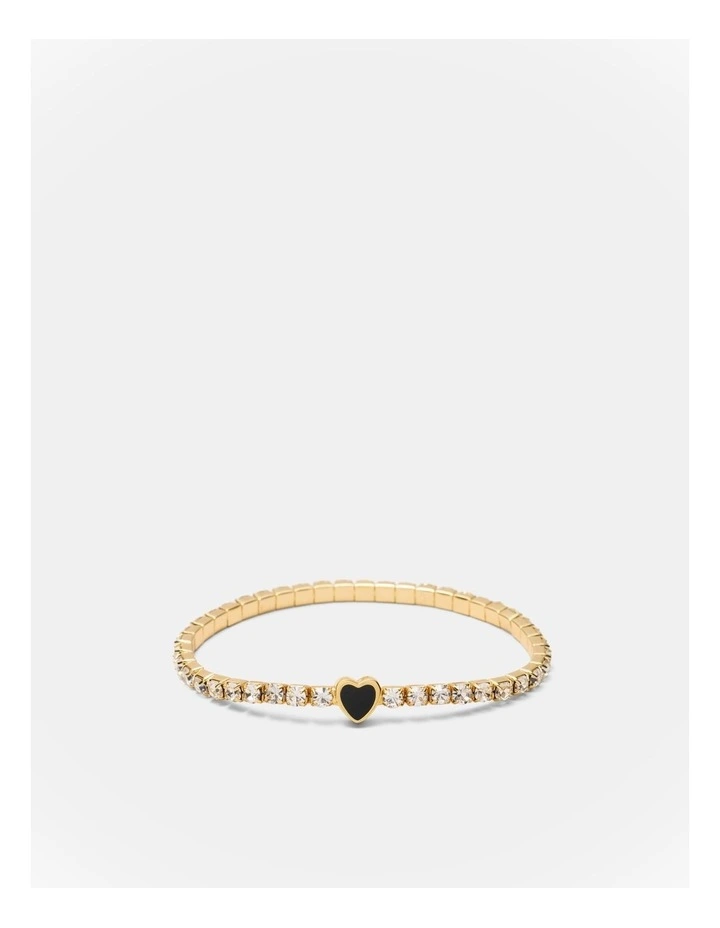 Lover Heart Bracelet in Black image 1