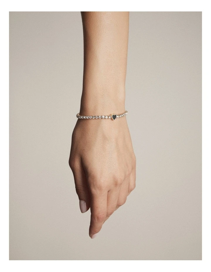Lover Heart Bracelet in Black image 2