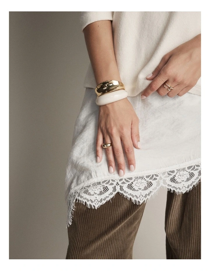 Lady M Cuff Bracelet in Cream image 2