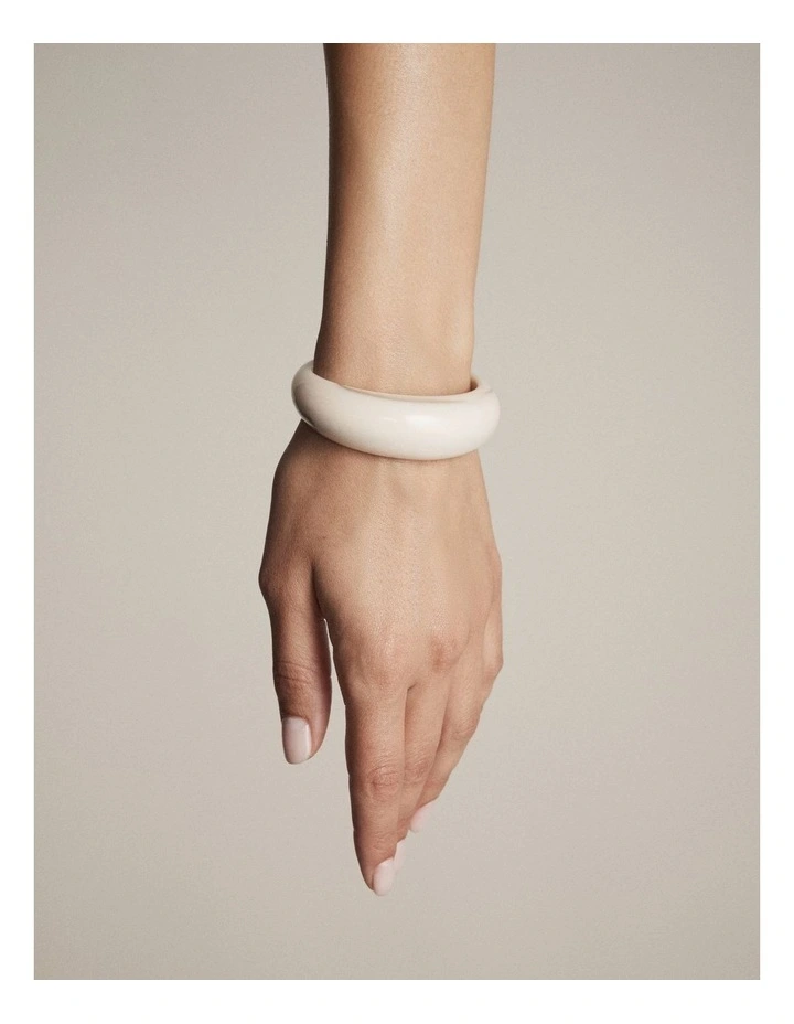 Lady M Cuff Bracelet in Cream image 4
