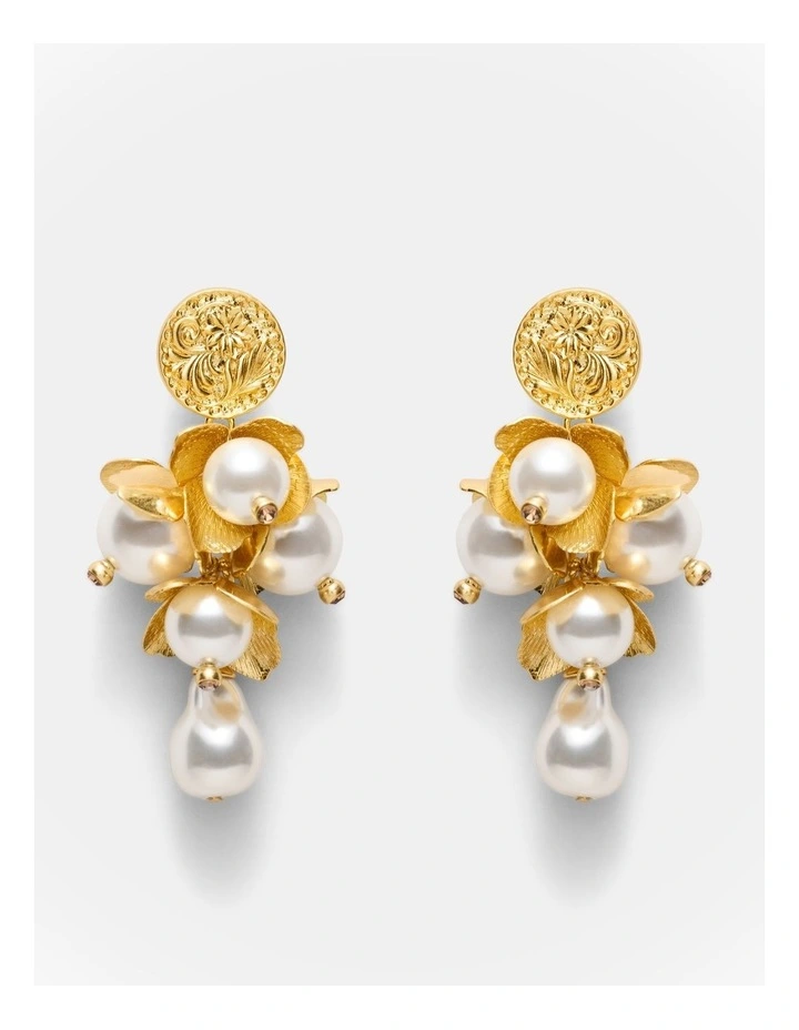 Florin Earrings in Gold image 1