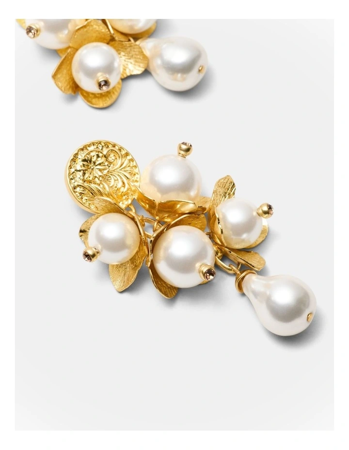 Florin Earrings in Gold image 3