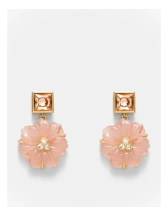 Flurea Drop Earrings in Petal