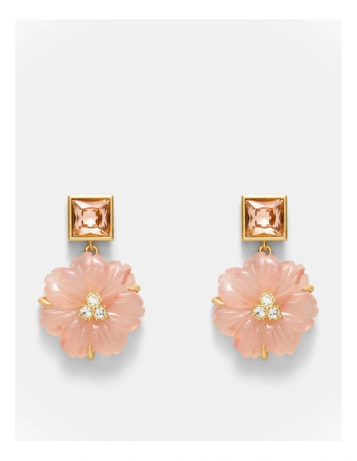 Flurea Drop Earrings in Petal image 1