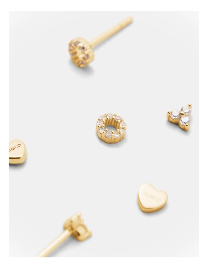 Nimbus Earrings Set in Gold image 3