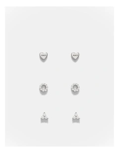 Nimbus Earrings Set in Silver